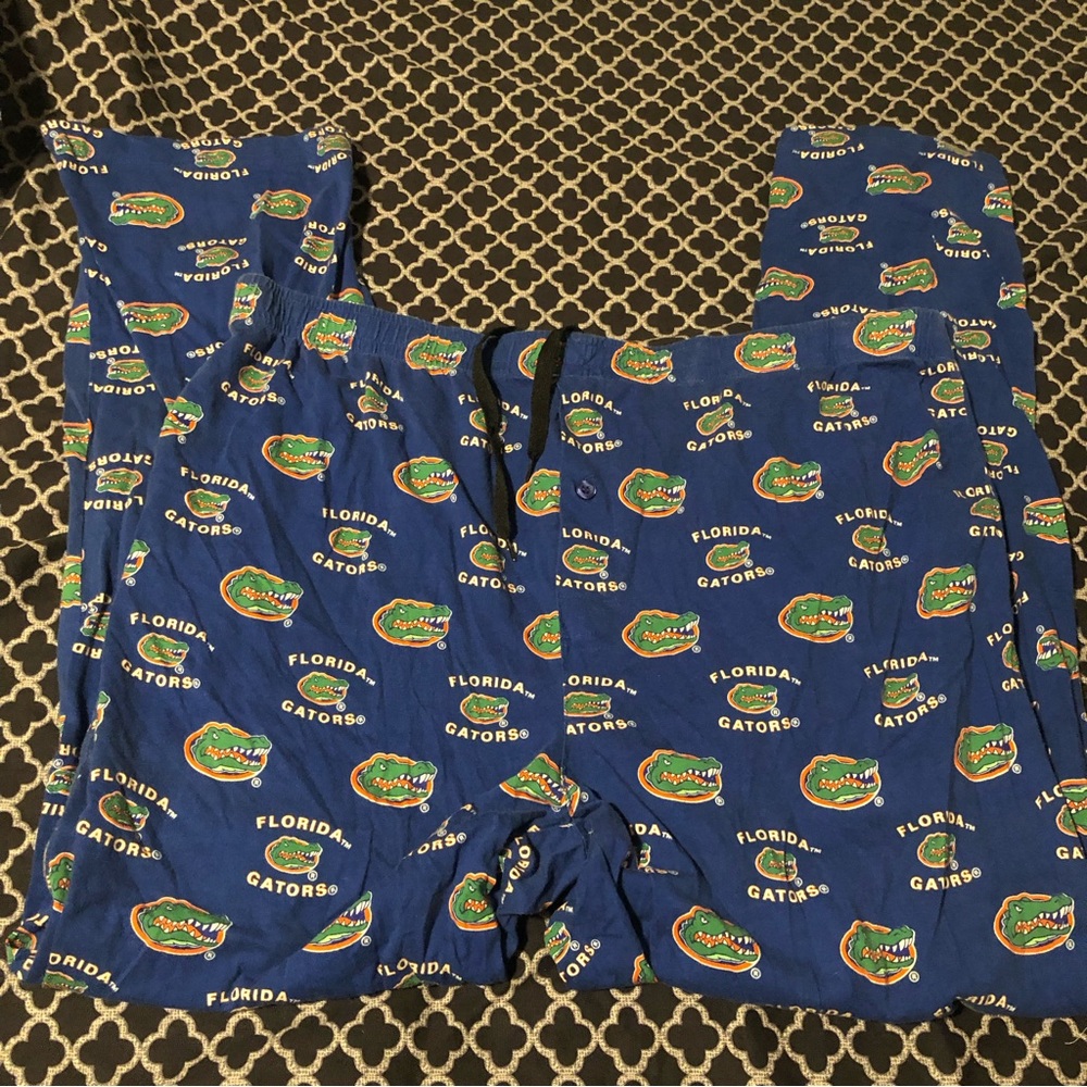 Sideline The Swamp Florida Gators UF Sleepwear Lounge Pants Cotton Blue XL